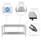 Flash Furniture 72"W Stainless 18 Gauge Work Table - Undershelf NH-WT-3072BSP-GG - alternate 3